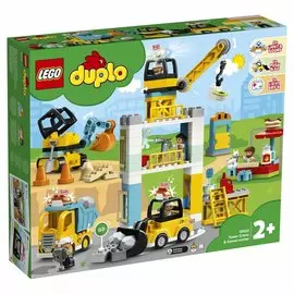 Конструктор Lego Башенный кран на стройке 10933