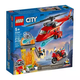 Конструктор Lego City Спасательный пожарный вертолёт 60281