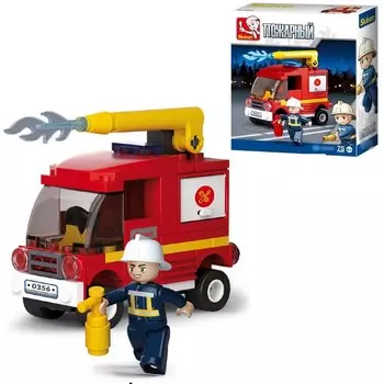 Конструктор Sluban пожарная машина с водометом (M38-B0622C)