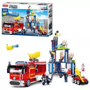 Конструктор Sluban тушение пожара (60101002)