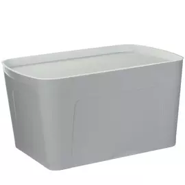 Контейнер Ad trend с крышкой 45х30,5х24 см большой серый