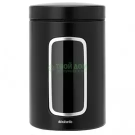 Контейнер Brabantia С окном 1,4 л Black