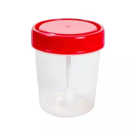 Контейнер для биопроб Альпина Пласт с лопаткой 60 мл