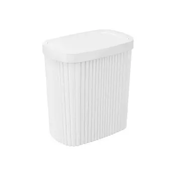 Контейнер для мусора Econova "Velvet" 5,9л 22,5х14х25,3 см белый (435204316)