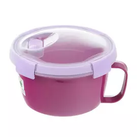 Контейнер-кружка пищевой Curver круглый 0.9л фиолетовый