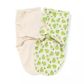 Конверт Summer Infant на липучке SwaddleMe Organic Яблоки 2 шт