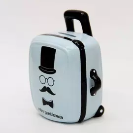 Копилка декоративная "Чемодан белый" 12*8.5*15.5см Феникс-Презент