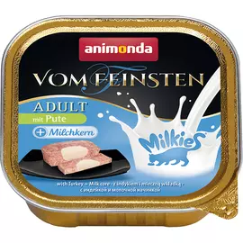Корм для кошек ANIMONDA Vom Feinsten + Milkies Adult с индейкой и молочной начинкой 100 г