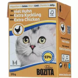 Корм для кошек BOZITA Рубленая Курица кусочки в желе 370 г