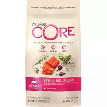 Корм для кошек CORE Sterilised Ocean из лосося 1,75 кг