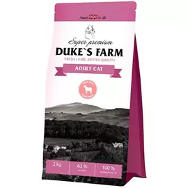 Корм для кошек DUKE'S FARM ягненок 2кг