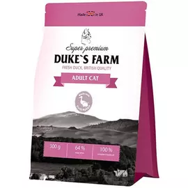 Корм для кошек DUKE'S FARM утка с кроликом 300г