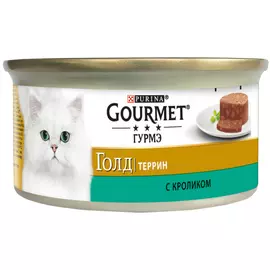 Корм для кошек GOURMET Gold Террин Кролик 85г