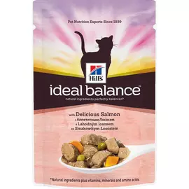 Корм для кошек Hill's Ideal Balance Аппетитный лосось 85 г