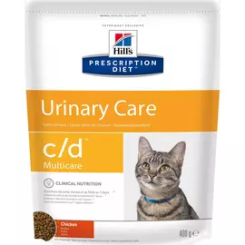 Корм для кошек Hill's Prescription Diet c/d Multicare Urinary Care при профилактике мочекаменной болезни (мкб) С курицей 400 г