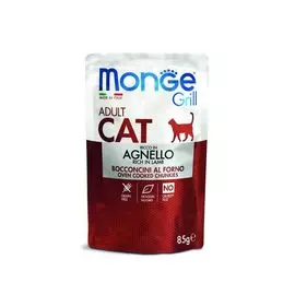 Корм для кошек Monge Cat Grill Pouch новозеландский ягненок 85 г