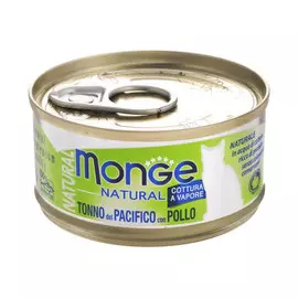 Корм для кошек Monge Cat Natural тунец с курицей 80 г