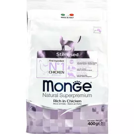 Корм для кошек Monge Cat Sterilized для стерилизованных кошек 400 г