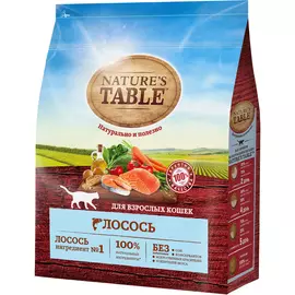 Корм для кошек Nature's Tablе Лосось 1,1 кг