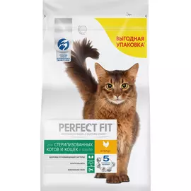 Корм для кошек Perfect Fit Курица для стерилизованных котов и кошек 2,5 кг