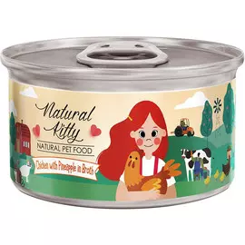 Корм для кошек Pettric Cherie Natural Kitty курица с ананасом 80 г