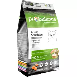 Корм для кошек Probalance Sensitive курица и рис 1,8 кг