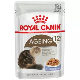 Корм для кошек ROYAL CANIN Ageing +12 для кошек старше 12 лет, мелкие кусочки в желе, 85г