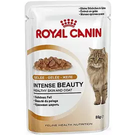 Корм для кошек ROYAL CANIN Intense Beauty мясо и рыба в желе 85г