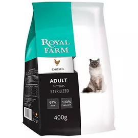 Корм для кошек ROYAL FARM курица 400г