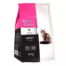 Корм для кошек ROYAL FARM курица 400г