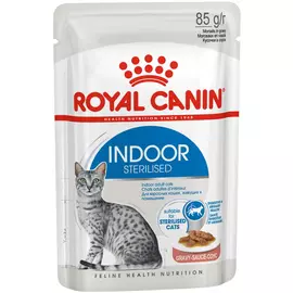 Корм для кошек Royal Сanin Indoor Sterilised кусочки в соусе 85 г