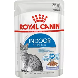 Корм для кошек Royal Сanin Indoor Sterilised кусочки в желе 85 г
