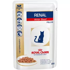 Корм для кошек Royal Сanin Vet Diet Renal при почечной недостаточности говядина 85 г