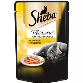 Корм для кошек SHEBA Pleasure Курица и индейка 85г