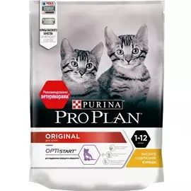 Корм для котят Pro Plan для котят от 1 до 12 месяцев, с курицей 200 г