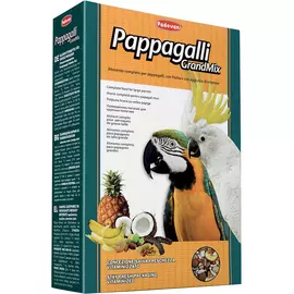 Корм для птиц Padovan Grandmix Pappagalli для крупных попугаев 600