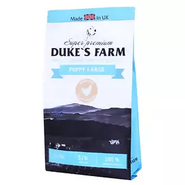 Корм для щенков Duke's Farm для крупных пород, курица 12 кг