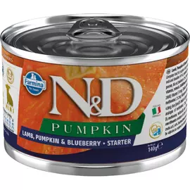 Корм для щенков Farmina N&amp;D Pumpkin Starter для мелких пород, тыква, ягненок и черника 140 г