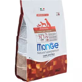 Корм для щенков Monge Dog Speciality Puppy &amp; Junior Ягненок, Рис и Картофель 800 г