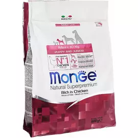 Корм для щенков Monge Superpremium Dog Mini Puppy&amp;Junior 800 г