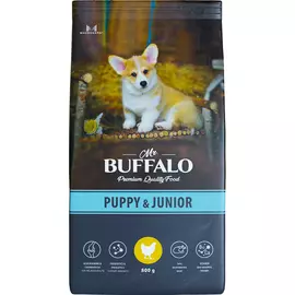 Корм для щенков Mr.Buffalo Puppy &amp; Junior с курицей 800 г