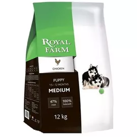 Корм для щенков Royal Farm Puppy для средних пород, с курицей, 2 кг