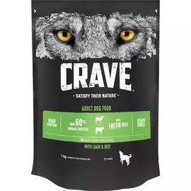 Корм для собак Crave говядина и ягненок 1 кг