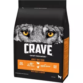 Корм для собак Crave курица и индейка 2,8 кг