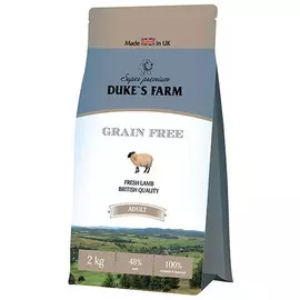 Корм для собак Duke's Farm Беззерновой, ягненок 2 кг