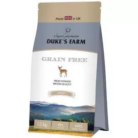 Корм для собак Duke's Farm Беззерновой, оленина 12 кг