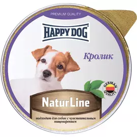 Корм для собак Happy dog Natur Line с кроликом 125 г