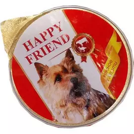 Корм для собак HAPPY FRIEND Паштет мясное ассорти 125 г