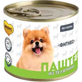 Корм для собак МНЯМС Фитнес паштет из телятины 200 г