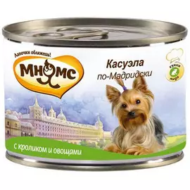 Корм для собак МНЯМС Рro pet касуэла по-мадридски кролик с овощами 200 г